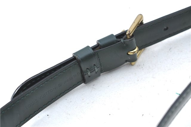 Authentic Louis Vuitton Leather Shoulder Strap Green 36.8-43.9