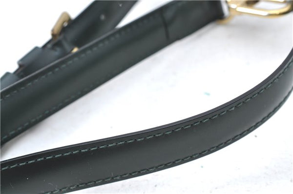 Authentic Louis Vuitton Leather Shoulder Strap Green 36.8-43.9" LV J1480