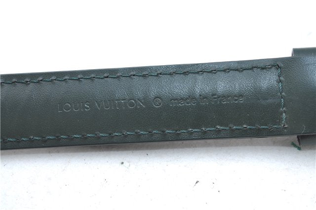 Authentic Louis Vuitton Leather Shoulder Strap Green 36.8-43.9