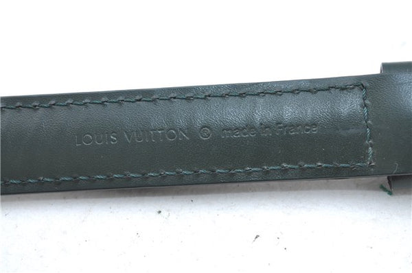 Authentic Louis Vuitton Leather Shoulder Strap Green 36.8-43.9" LV J1480
