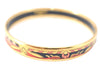 Authentic HERMES Email PM Bangle Rope Motif Gold Red Black J1481