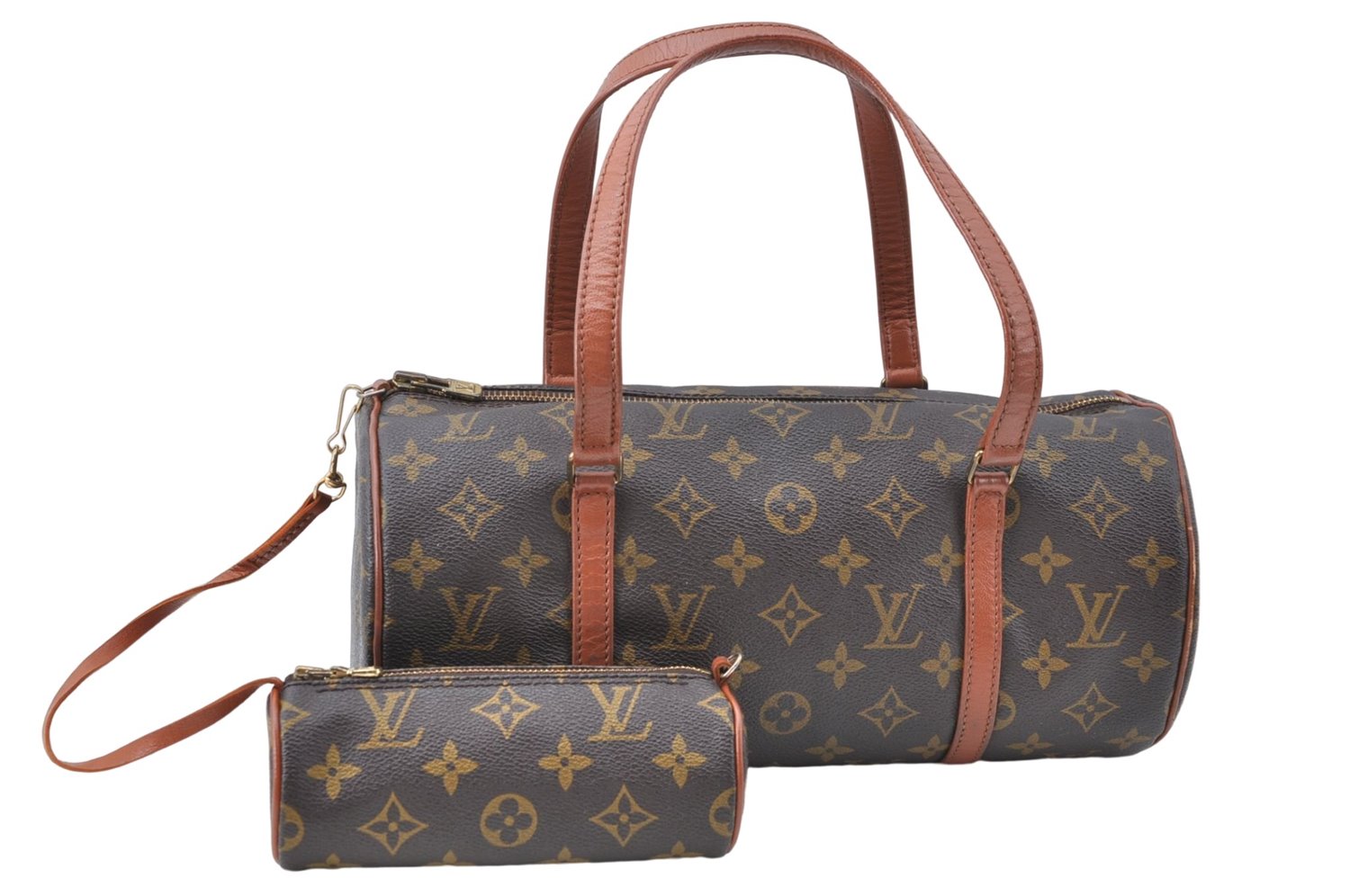 Authentic Louis Vuitton Monogram Papillon 30 Hand Bag Old Model LV J1491