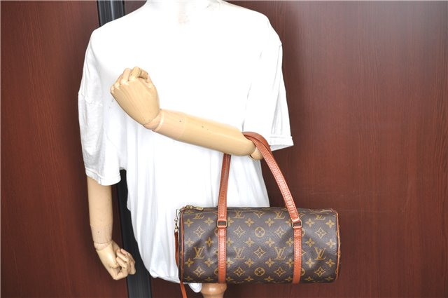 Authentic Louis Vuitton Monogram Papillon 30 Hand Bag Old Model LV J1491