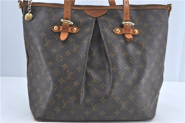 Authentic Louis Vuitton Monogram Palermo GM Shoulder Tote Bag M40146 LV J1492