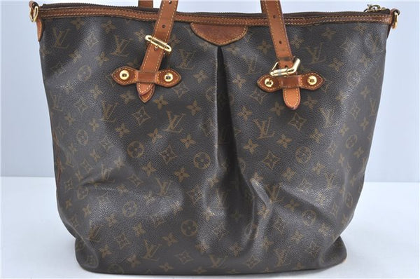 Authentic Louis Vuitton Monogram Palermo GM Shoulder Tote Bag M40146 LV J1492
