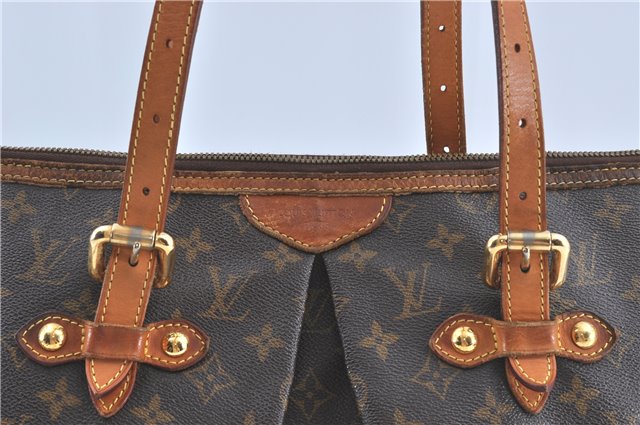 Authentic Louis Vuitton Monogram Palermo GM Shoulder Tote Bag M40146 LV J1492