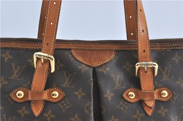 Authentic Louis Vuitton Monogram Palermo GM Shoulder Tote Bag M40146 LV J1492