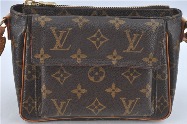 Authentic Louis Vuitton Monogram Viva Cite PM Shoulder Cross Bag M51165 LV J1500