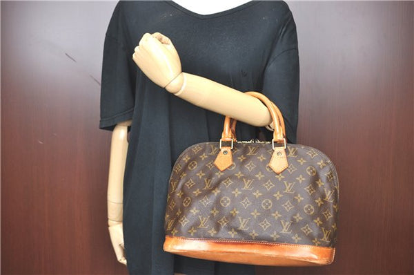 Authentic Louis Vuitton Monogram Alma Hand Bag Purse M51130 LV J1508