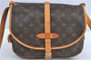 Auth Louis Vuitton Monogram Saumur 30 Shoulder Cross Body Bag M42256 LV J1509