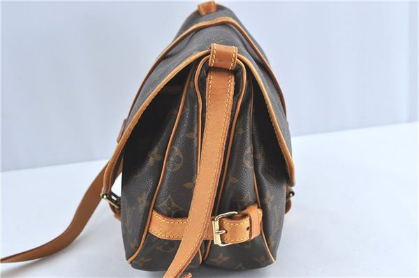 Auth Louis Vuitton Monogram Saumur 30 Shoulder Cross Body Bag M42256 LV J1509