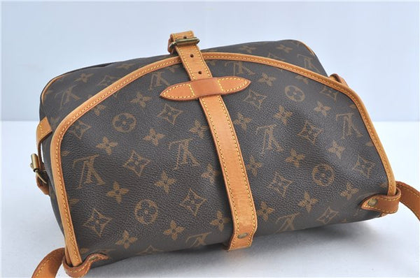 Auth Louis Vuitton Monogram Saumur 30 Shoulder Cross Body Bag M42256 LV J1509