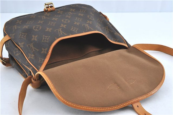 Auth Louis Vuitton Monogram Saumur 30 Shoulder Cross Body Bag M42256 LV J1509