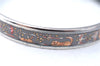 Authentic HERMES Email PM Bangle Animal Motif Silver Gray Box J1518