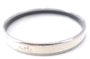 Authentic HERMES Email PM Bangle Caleche Motif Silver White J1519