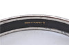 Authentic HERMES Email PM Bangle Caleche Motif Silver White J1519