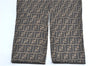 Authentic FENDI Zucca Pants Cotton USA 27inches Brown Black J1522