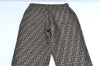 Authentic FENDI Zucca Pants Cotton USA 27inches Brown Black J1522