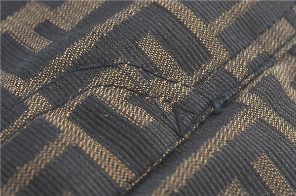Authentic FENDI Zucca Skirt Cotton USA 4 26 inch Brown Balck J1523