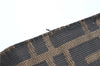 Authentic FENDI Zucca Polka dots Motif Skirt Cotton Brown Balck J1524