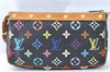 Louis Vuitton Monogram Multicolor Pochette Accessoires Pouch M92648 Black J1541