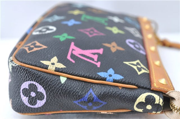 Louis Vuitton Monogram Multicolor Pochette Accessoires Pouch M92648 Black J1541