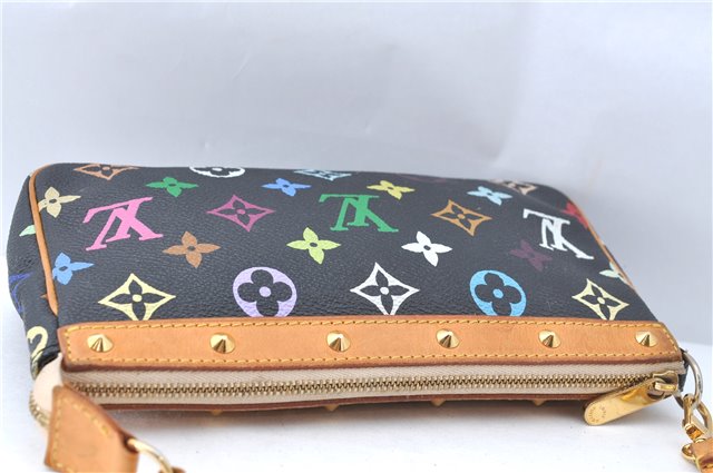 Louis Vuitton Monogram Multicolor Pochette Accessoires Pouch M92648 Black J1541