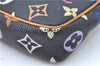 Louis Vuitton Monogram Multicolor Pochette Accessoires Pouch M92648 Black J1541