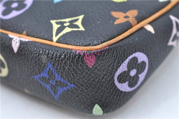 Louis Vuitton Monogram Multicolor Pochette Accessoires Pouch M92648 Black J1541