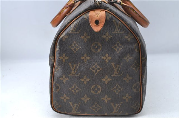 Authentic Louis Vuitton Monogram Speedy 30 Hand Boston Bag M41526 LV J1548