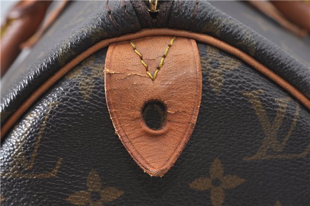 Authentic Louis Vuitton Monogram Speedy 30 Hand Boston Bag M41526 LV J1548