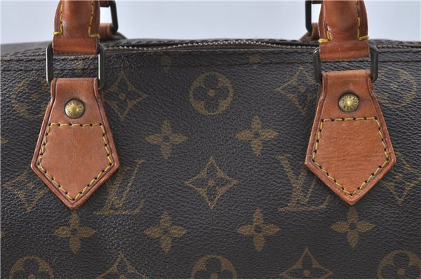 Authentic Louis Vuitton Monogram Speedy 30 Hand Boston Bag M41526 LV J1548