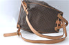 Authentic CELINE Macadam Blason Pattern Backpack PVC Leather Brown J1557