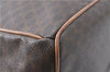 Authentic CELINE Macadam Blason Pattern Backpack PVC Leather Brown J1557