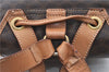 Authentic CELINE Macadam Blason Pattern Backpack PVC Leather Brown J1557