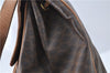 Authentic CELINE Macadam Blason Pattern Backpack PVC Leather Brown J1557