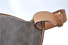 Authentic CELINE Macadam Blason Pattern Backpack PVC Leather Brown J1557