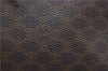 Authentic CELINE Macadam Blason Pattern Backpack PVC Leather Brown J1557