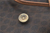 Authentic CELINE Macadam Blason Pattern Backpack PVC Leather Brown J1557