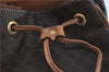 Authentic CELINE Macadam Blason Pattern Backpack PVC Leather Brown J1557