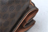 Authentic CELINE Macadam Blason Pattern Backpack PVC Leather Brown J1557