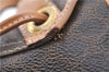 Authentic CELINE Macadam Blason Pattern Backpack PVC Leather Brown J1557