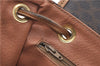 Authentic CELINE Macadam Blason Pattern Backpack PVC Leather Brown J1557