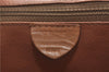 Authentic CELINE Macadam Blason Pattern Backpack PVC Leather Brown J1557