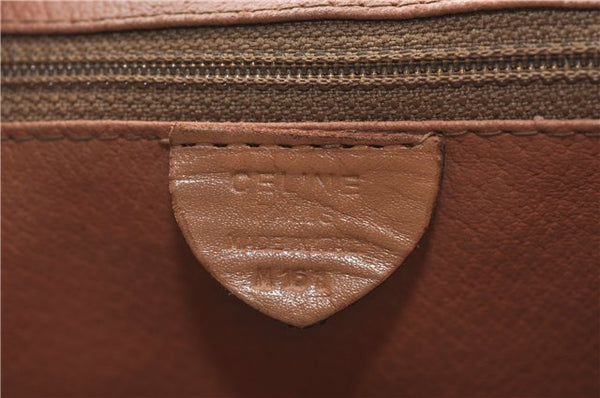 Authentic CELINE Macadam Blason Pattern Backpack PVC Leather Brown J1557