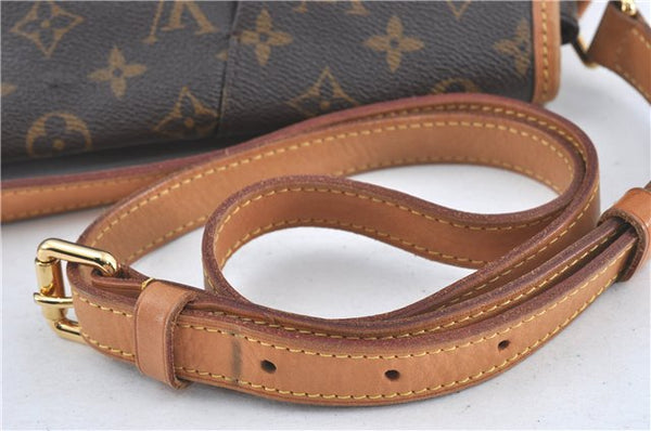 Auth Louis Vuitton Monogram Menilmontant MM Shoulder Cross Bag M40473 LV J1561