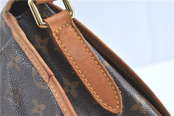 Auth Louis Vuitton Monogram Menilmontant MM Shoulder Cross Bag M40473 LV J1561