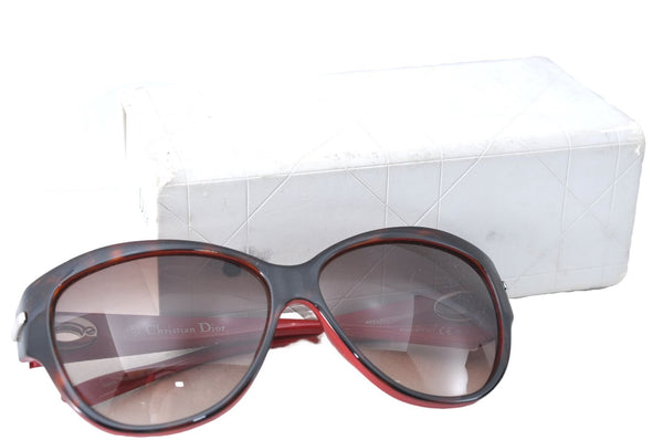 Authentic Christian Dior Sunglasses 105HA Plastic Brown Red CD J1569