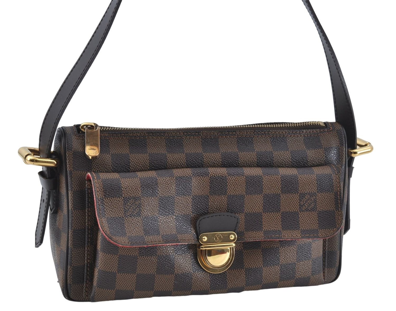 Authentic Louis Vuitton Damier Ravello GM Shoulder Bag Purse N60006 LV J1571