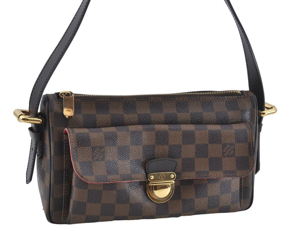 Authentic Louis Vuitton Damier Ravello GM Shoulder Bag Purse N60006 LV J1571